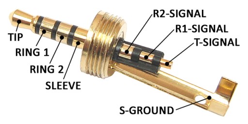 Zástrčka JACK 2,5mm 4P TRRS HQ CHROME VITALCO