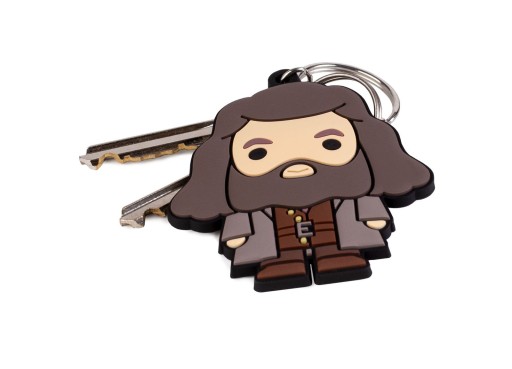 Značková kľúčenka Harry Potter Hagrid Chibi gumená kľúčenka