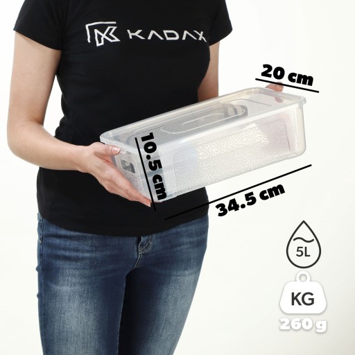 ORGANIZÁTOR NÁDOBA 5L PLASTOVÁ KRABIČKA NA HRAČKY S priehľadným viečkom