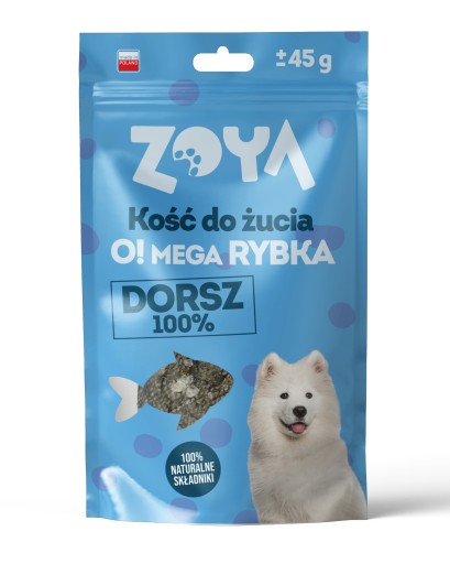 ŽUVACIA KOST PRE PSOV - Oh! MEGA RYBA - COD 100% - ZOYA 45g