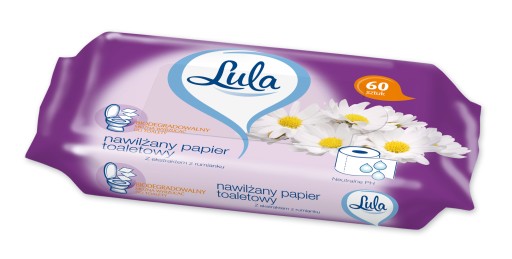 LULA vlhčený toaletný papier s harmančekom 60 ks