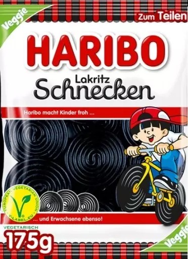 Z NEMECKA Haribo Lakritz Schnecken 175 g