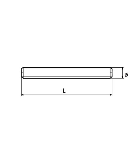 ZÁVITOVÁ TYČ ČEP M 18 POZINKOVANÁ 1000 mm. Skrutková spojka M18 DIN 976/975