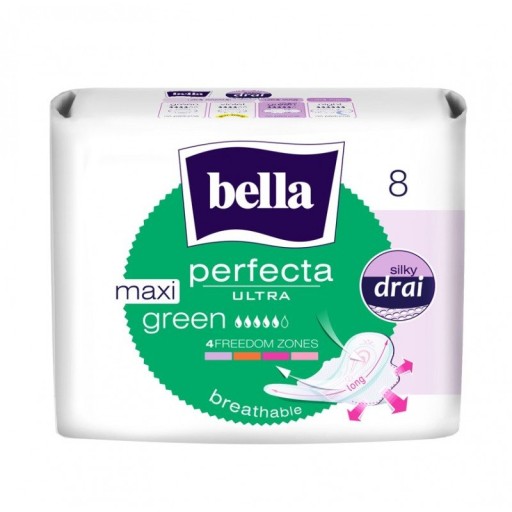 Bella Perfecta Ultra Maxi Green hygienické vložky 8 ks.