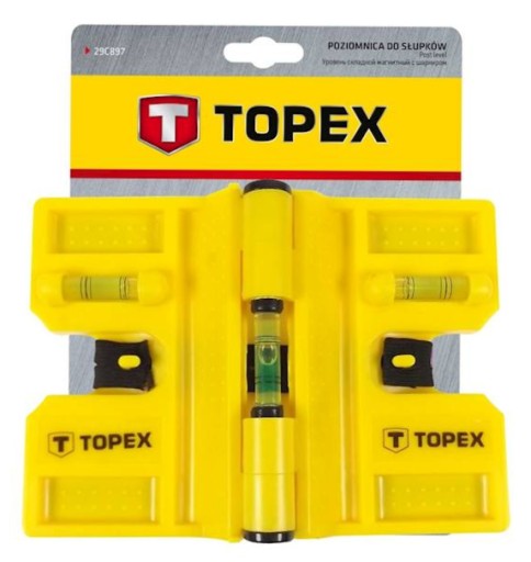 LEVEL PRE STĹPY POHYBLIVÝ TOPEX MAGNET