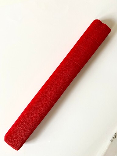 Taliansky krčený krepový papier 180g (50cmx2,5m) červený mak 618