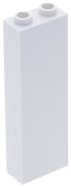 LEGO PANEL PILLAR POLE 1x2x5 WHITE 2454 NOVINKA