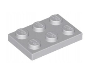 LEGO Plate 2x3 Svetlošedá Svetlomodrošedá 10 dielikov 4211396 3021