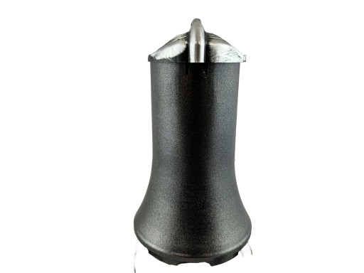 Moderná umelecká sviečka s listom ruže a celoročnou vložkou, tuba 23 cm