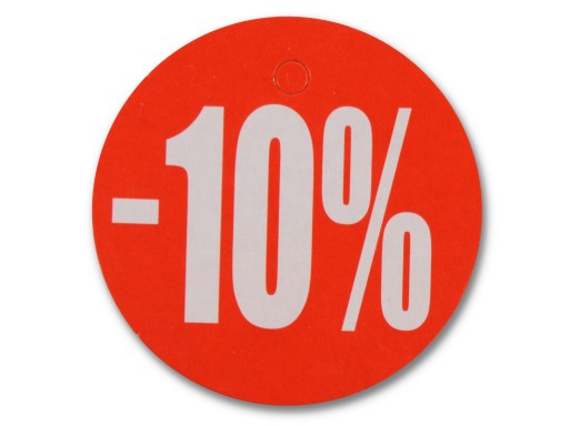 okrúhly štítok CIRCLE FI 9CM - 10% DOSKA R