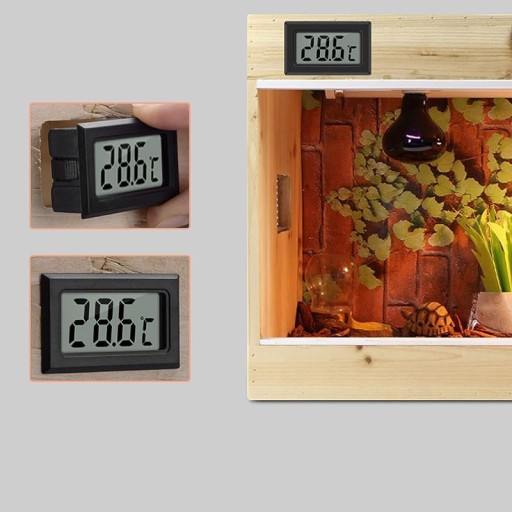 ARSA GO LCD KUCHYŇSKÝ Teplomer DO AKVÁRIOVÉHO TERÁRIÍ VÍNA SONDA čierny