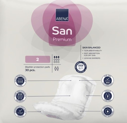 PLIENKOVÉ VLOŽKY ABENA anatomické ABRI-SAN 2 28 ks
