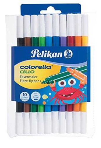 Colorella Duo popisovače 2v1, 10 ks PELIKAN
