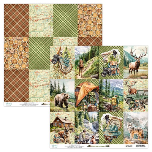 Sada papierov na scrapbooking 15,2 x 15,2 - Mintay - The Great Outdoor