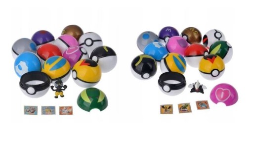 POKEMON POKEBALL SET + 2x POKEMON GO POSTAVKA + samolepky zadarmo!