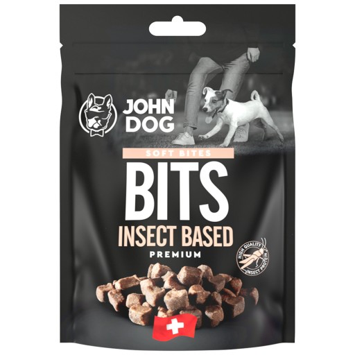 John Dog mäkká pochúťka pre psov Chapsy bits proti hmyzu na báze 100 g