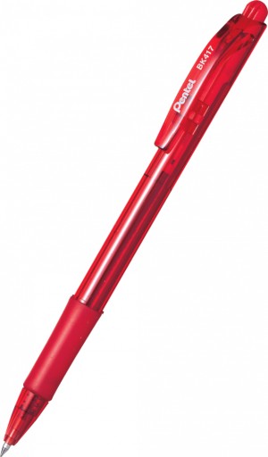 PENTEL BK417 WOW RED AUTOMATICKÉ GULIČKOVÉ PERO x3