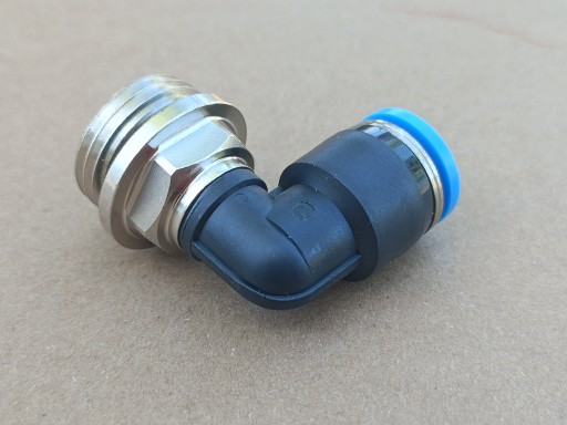 Uhlový pneumatický zásuvný konektor fi 10mm závit 1/2
