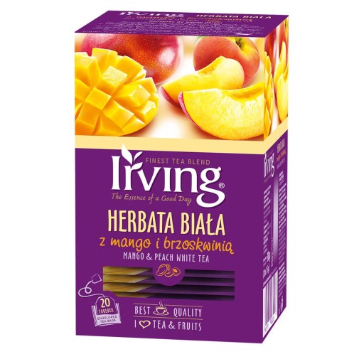 Irving Biely čaj mango broskyňa 20 x 1,5 g