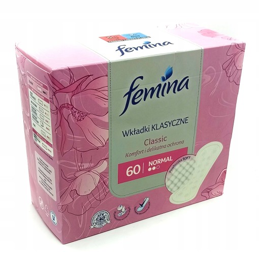 FEMINA CLASSIC NORMAL klasické vložky 60 ks