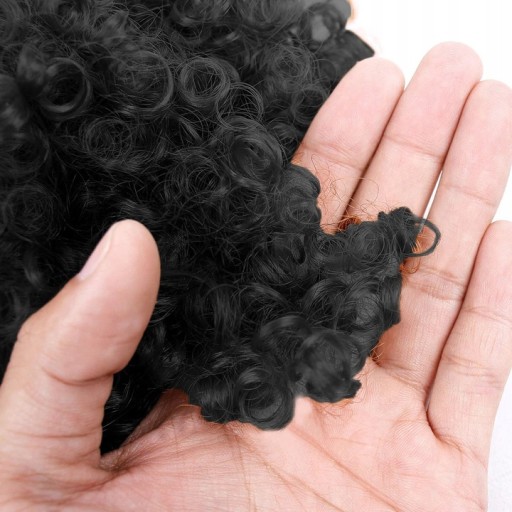 KARNEVALOVÁ PÁRTY ČIERNE KUČERATÉ VLASY AFRO Parochňa