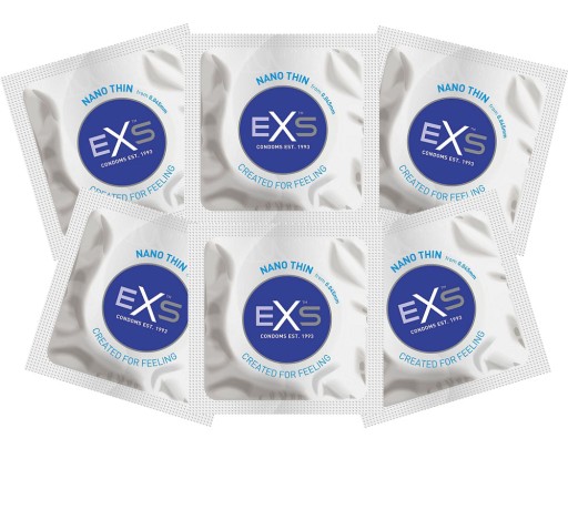 EXS NANO THIN kondómy, ultratenké, priliehavé, 12 ks