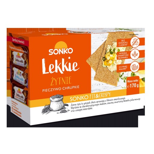Sonko svetlý ražný chlieb 170 g