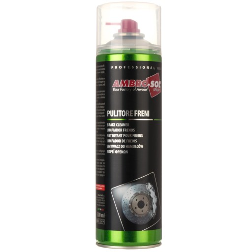 Čistič bŕzd 500ml Ambrosol odstraňuje mastnotu