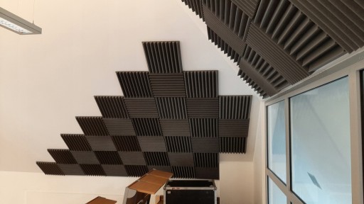 Akustické tlmenie PANEL Absorber WALL WEDGE štvorcová akustická skúšobňa