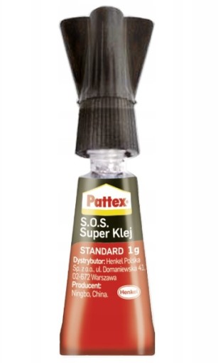 Pattex S.O.S SUPER GLUE 1 g instantné, bezfarebné