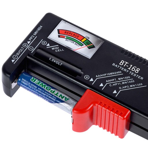 AA AAA R14 TESTER BATERIE METER