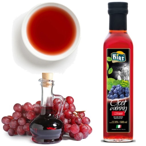 Taliansky zdravý červený vínny ocot z červeného vína do šalátov 500ml KIER