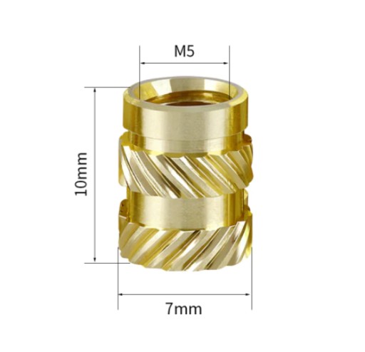 Závitové vložky KINGROON matice M5x10x7 mm