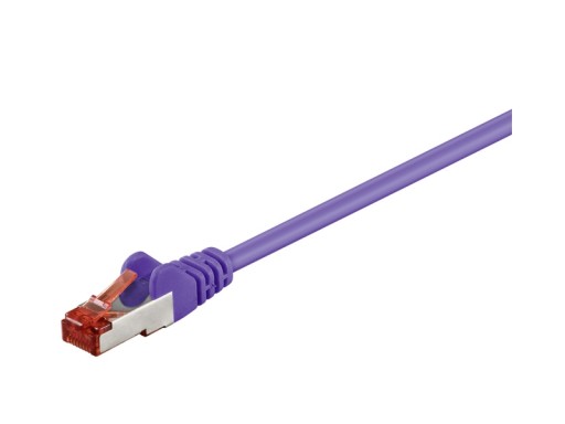 Sieťový kábel CAT6, S/FTP (PiMF), Lilac 0,5 m