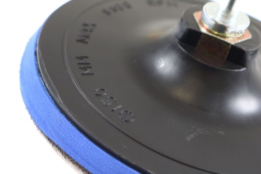 KOTÚČOVÝ KOTOUČ 150mm S BRÚSKOU NA VELCRO + VŔTAČKA