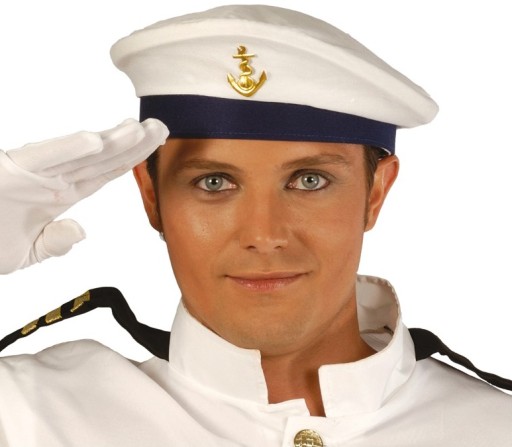 Kapitán lode Sailor s veliteľom kotvy Navy Ball