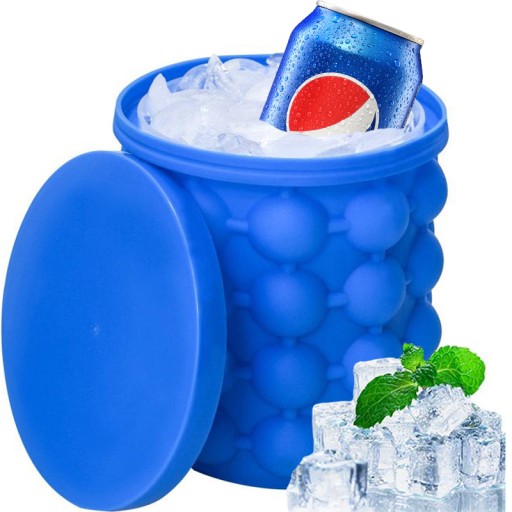 hrnček, forma na ľad, výrobník kociek, silikónové vedro