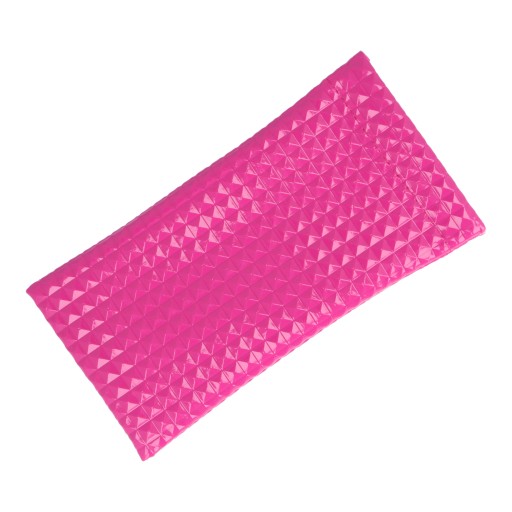 Puzdro na okuliare SOFT GLOSS TEXTURE DARK PINK