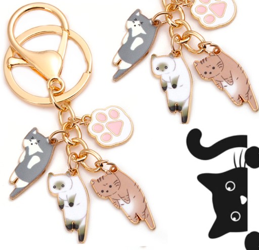 KEYRING CAT kitten 3 kľúčenka na kľúče Batoh