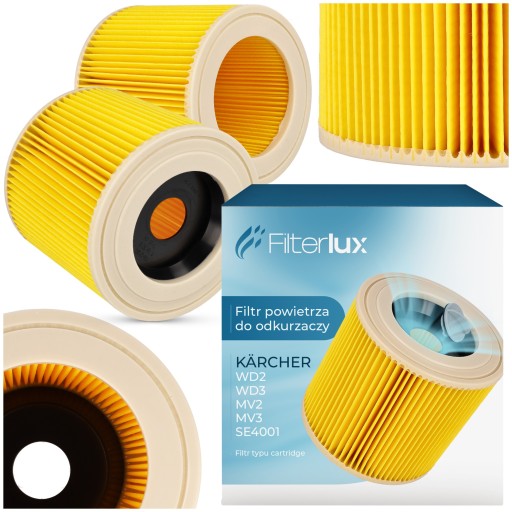 1x vzduchový filter pre vysávač Karcher WD3 WD2 MV2 MV3 SE4001