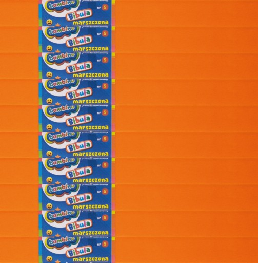 Krimpovaný hodvábny papier 50 x 200 cm, farba 05, oranžová