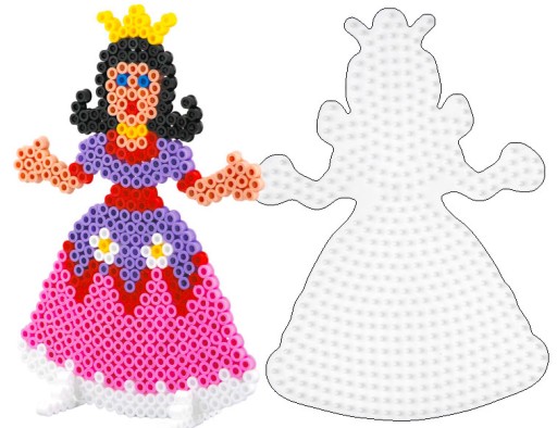 PRINCESS podložka pod korálky HAMA Pyssla
