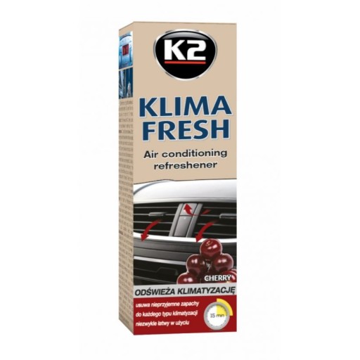 K2 KLIMA FRESH ČEREŠŇOVÁ KLIMATIZÁCIA LIKVIDÁCIA