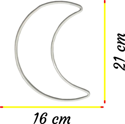 Macrame MOON WHITE obruče na lapače snov 21 cm