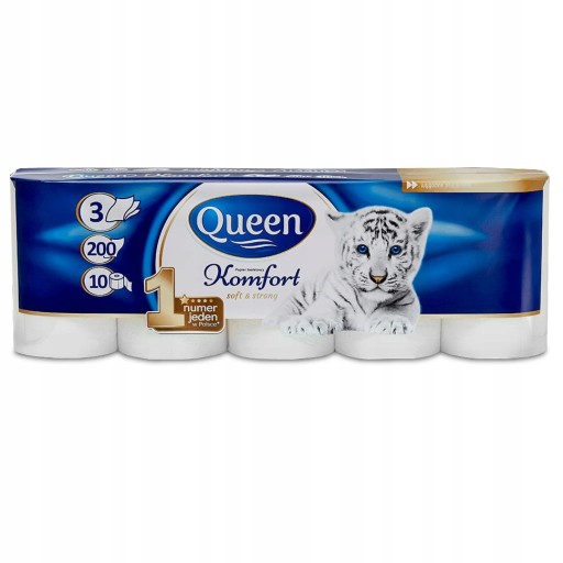 Toaletný papier Queen Komfort 10 roliek