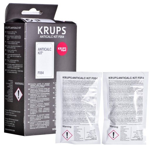 KRUPS F054 kávovar odstraňovač vodného kameňa 2x 40g + TEST