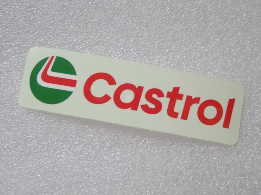 NÁLEPKA S LOGOM CASTROL OIL 8,8 x 2,5 cm
