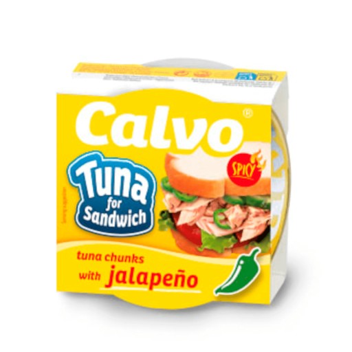 CALVO tuniak s Jalapeno v rastlinnom oleji 142g