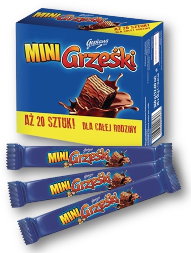 MINI GRZEŚKI CLASSIC kakaové oblátky 20 x 20g