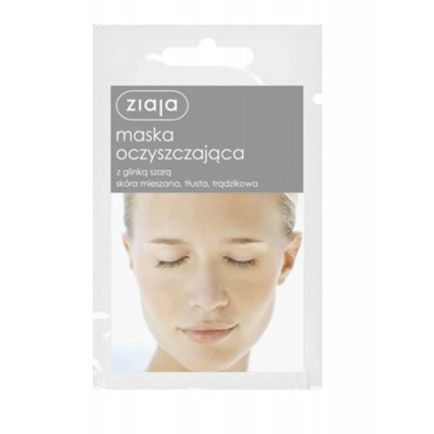 ZIAJA Čistiaca maska so sivým ílom, 7 ml